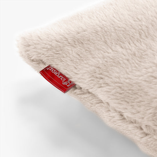 CloudSac 50 Riesen Memory-Schaum Kissen 40 x 80cm - Teddy Kunstfell Nerzfarben 02