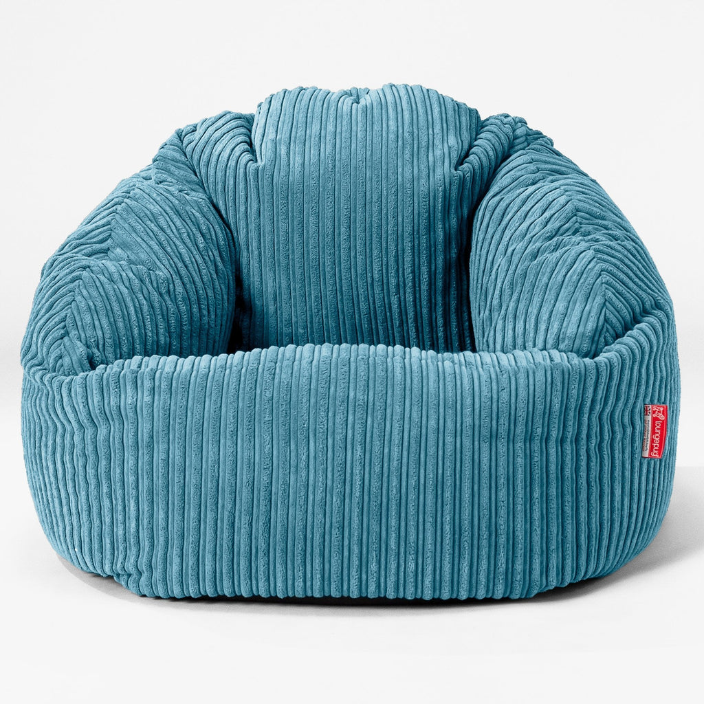 Bubble Sitzsack Sessel - Cord Türkis 01