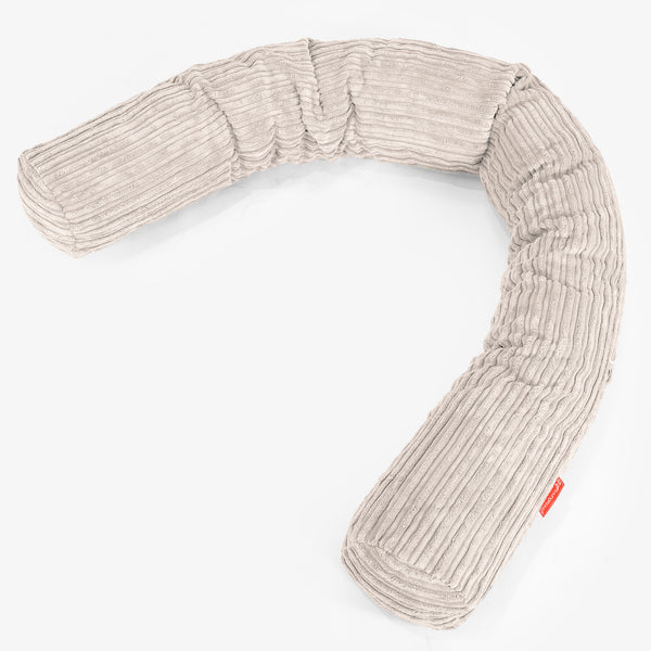 Seitenschläferkissen, CloudSac Latexflocken-Mischung - Cord Elfenbein 01