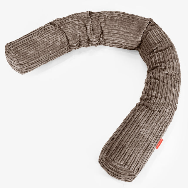 Seitenschläferkissen XXL - Cord Mocca 01