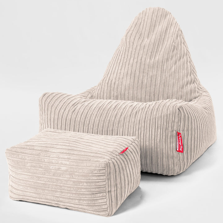 Skandi-Lounge Sitzsack - Cord Elfenbein 02