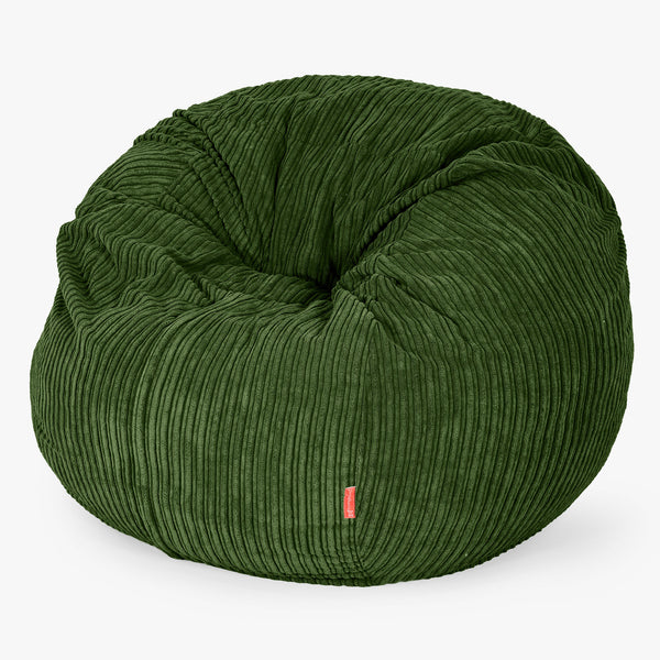 Das Sitzsackbett - Cord Nadelwaldgrün 01