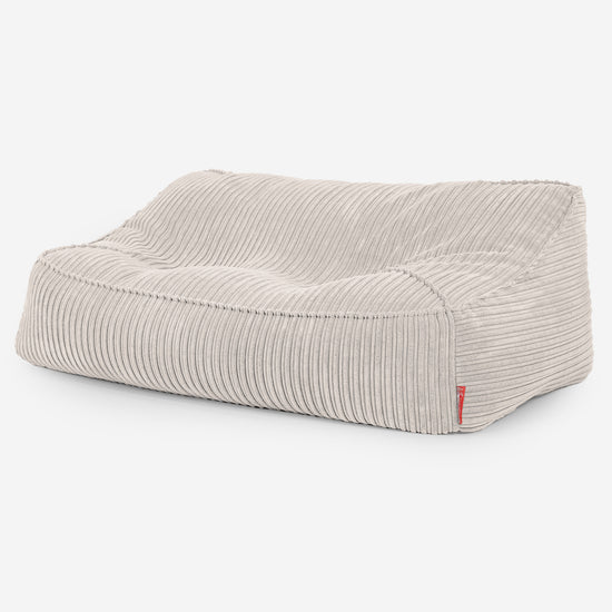 Das Slouchy Sitzsack Sofa - Cord Elfenbein 03