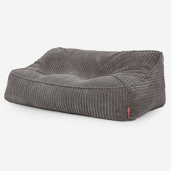 Das Slouchy Sitzsack Sofa - Cord Graphitgrau 03