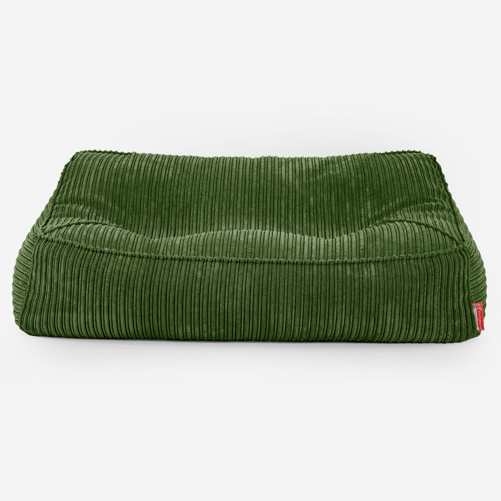 Das Slouchy Sitzsack Sofa - Cord Nadelwaldgrün 01