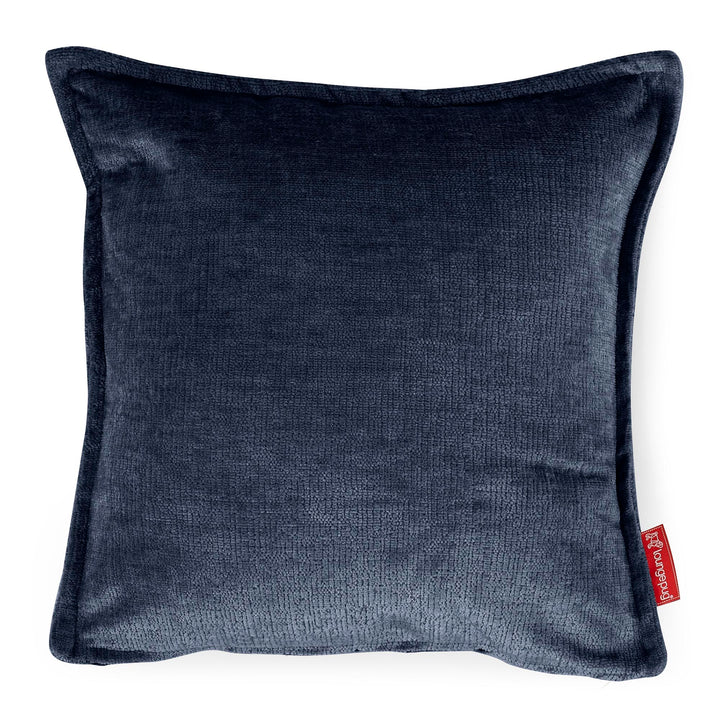 Lounge Pug Dekokissen / Sofa Kissenbezug 47 x 47cm Chenille Marineblau– Big Bertha Original DE