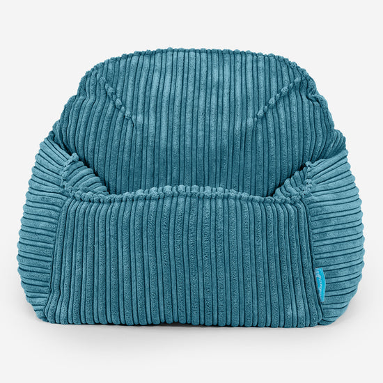 Der Slouchy Kinder Sitzsack 2-6 Jahre - Cord Türkis 02