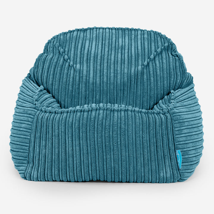 Der Slouchy Kinder Sitzsack 2-6 Jahre - Cord Türkis 02