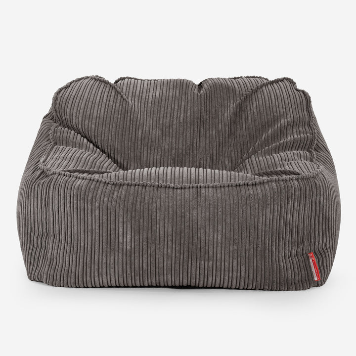 Der Slouchy Sitzsack Sessel - Cord Graphitgrau 01