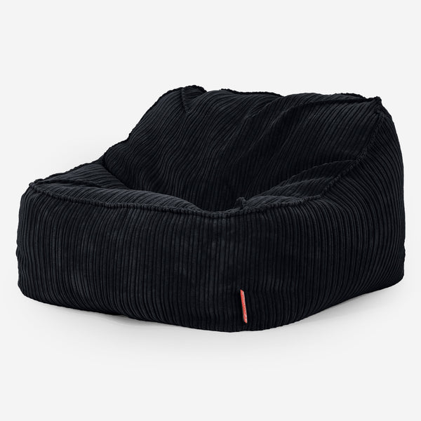 Der Slouchy Sitzsack Sessel - Cord Schwarz 03
