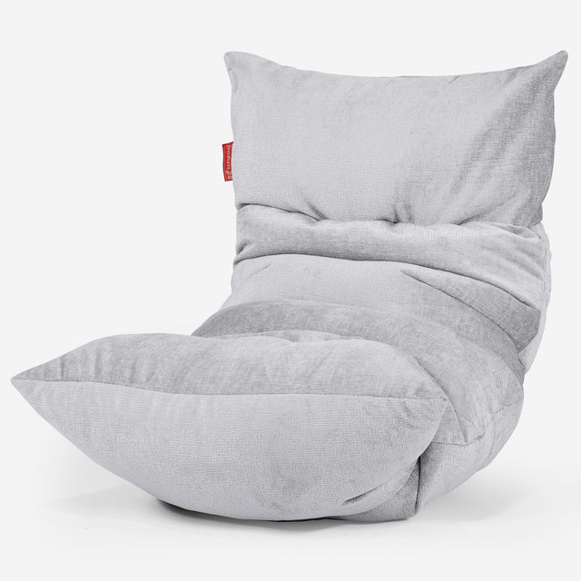 Eva Lounge Sitzsack - Chenille Grau 01