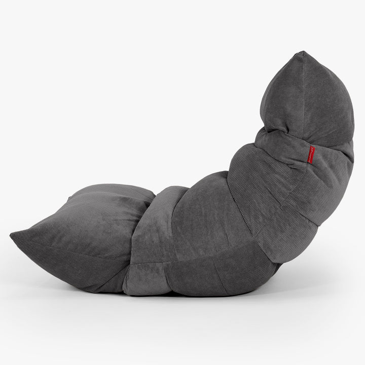Eva Lounge Sitzsack - Feincord Anthrazit 02