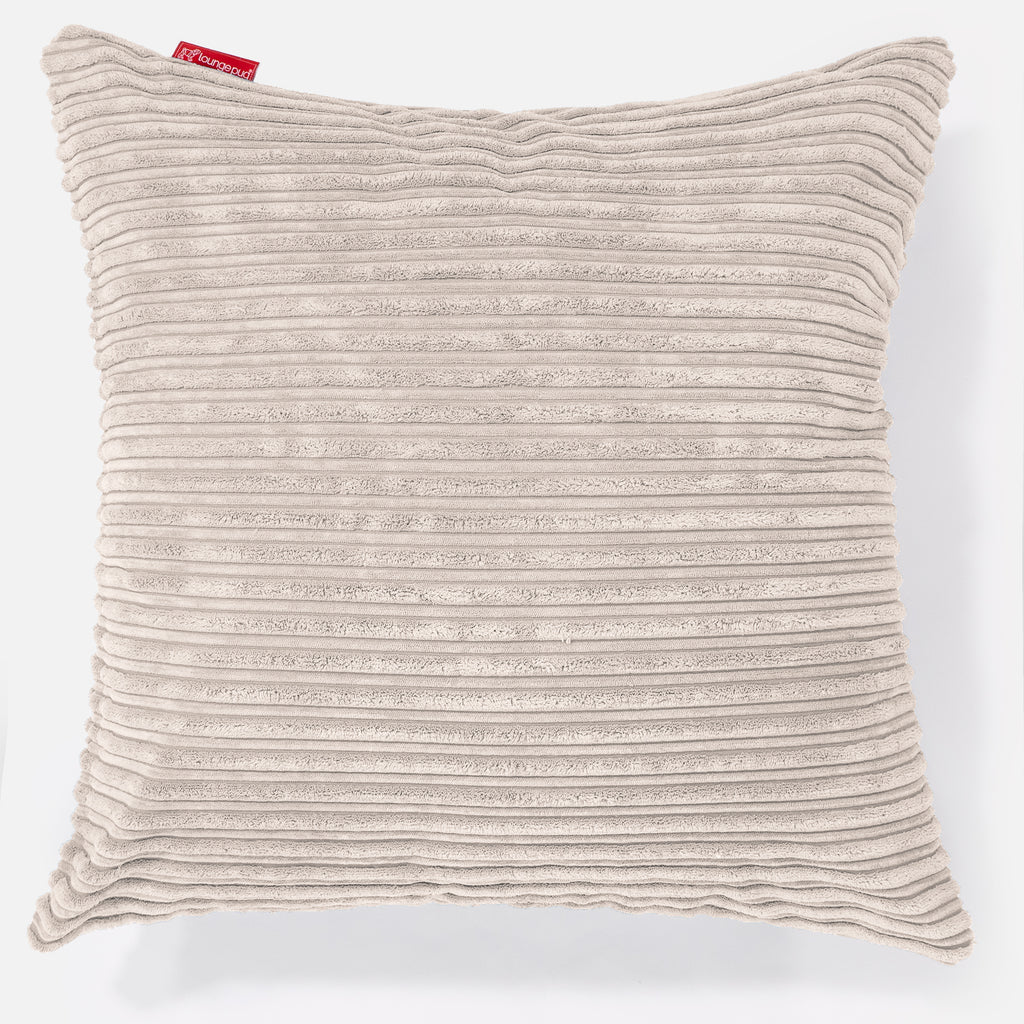 Extra Große Kissen 70 x 70cm - Cord Elfenbein 01