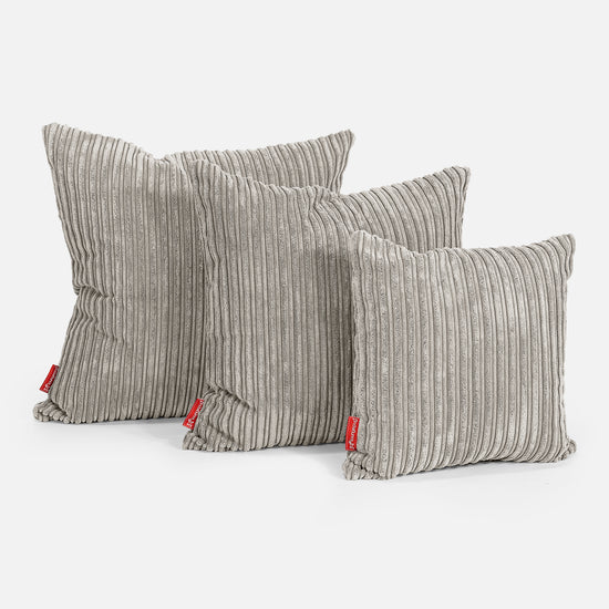Extra Große Kissen 70 x 70cm - Cord Nerzfarben 02