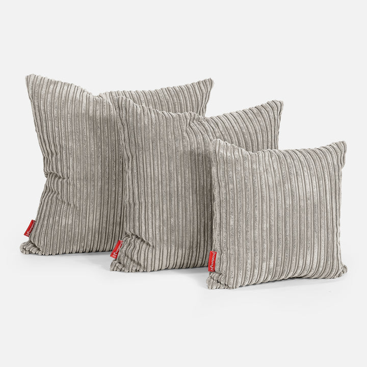 Extra Große Kissen 70 x 70cm - Cord Nerzfarben 02