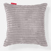 Extra Große Dekokissen / Sofa Kissenbezug 70 x 70cm - Cord Silber 01
