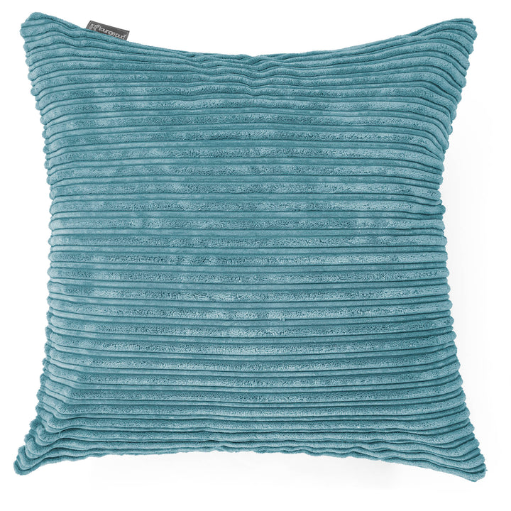 Lounge Pug Extra Große Kissen 70 x 70cm Cord Türkis Zierkissen Sofakissen Dekokissen– Big Bertha Original DE