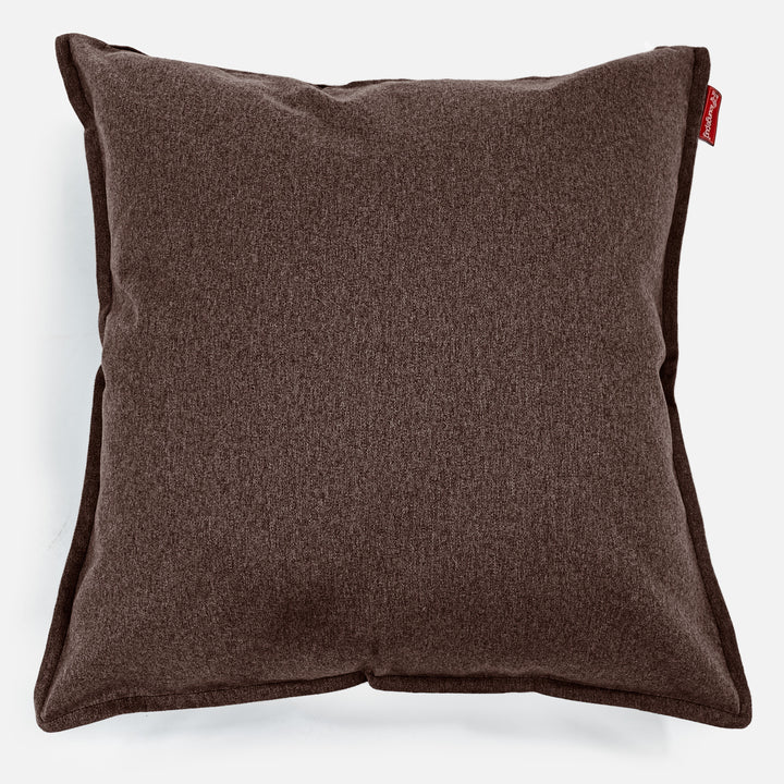 Lounge Pug Extra Große Kissen 70 x 70cm Interalli Wolle Braun Zierkissen Sofakissen Dekokissen– Big Bertha Original DE