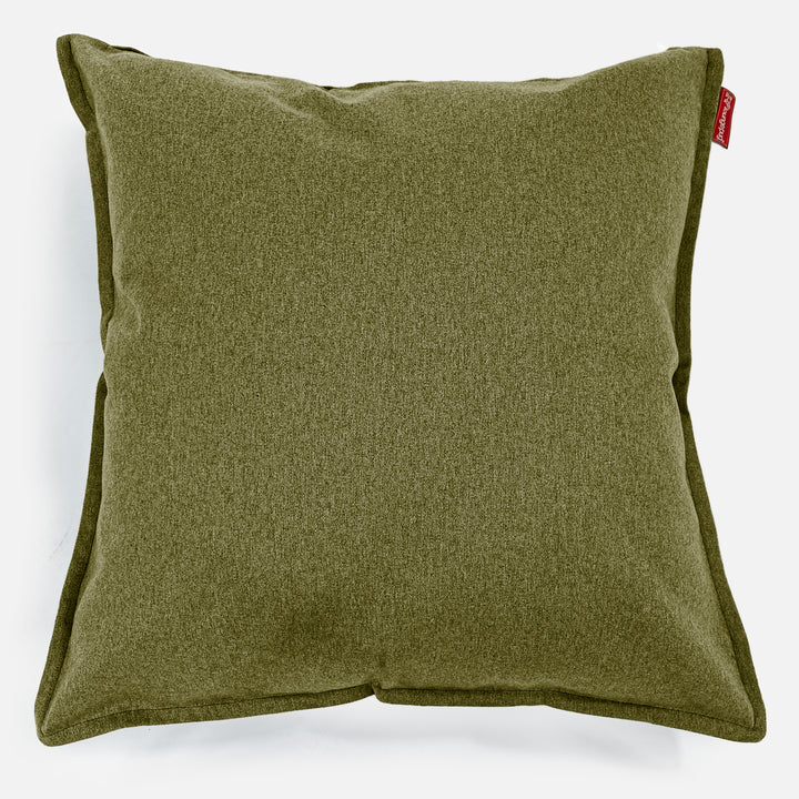 Extra Große Kissen 70 x 70cm - Interalli Wolle Hellgrün 01