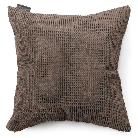 Extra Große Kissen 70 x 70cm - Pom-Pom Schoko 01
