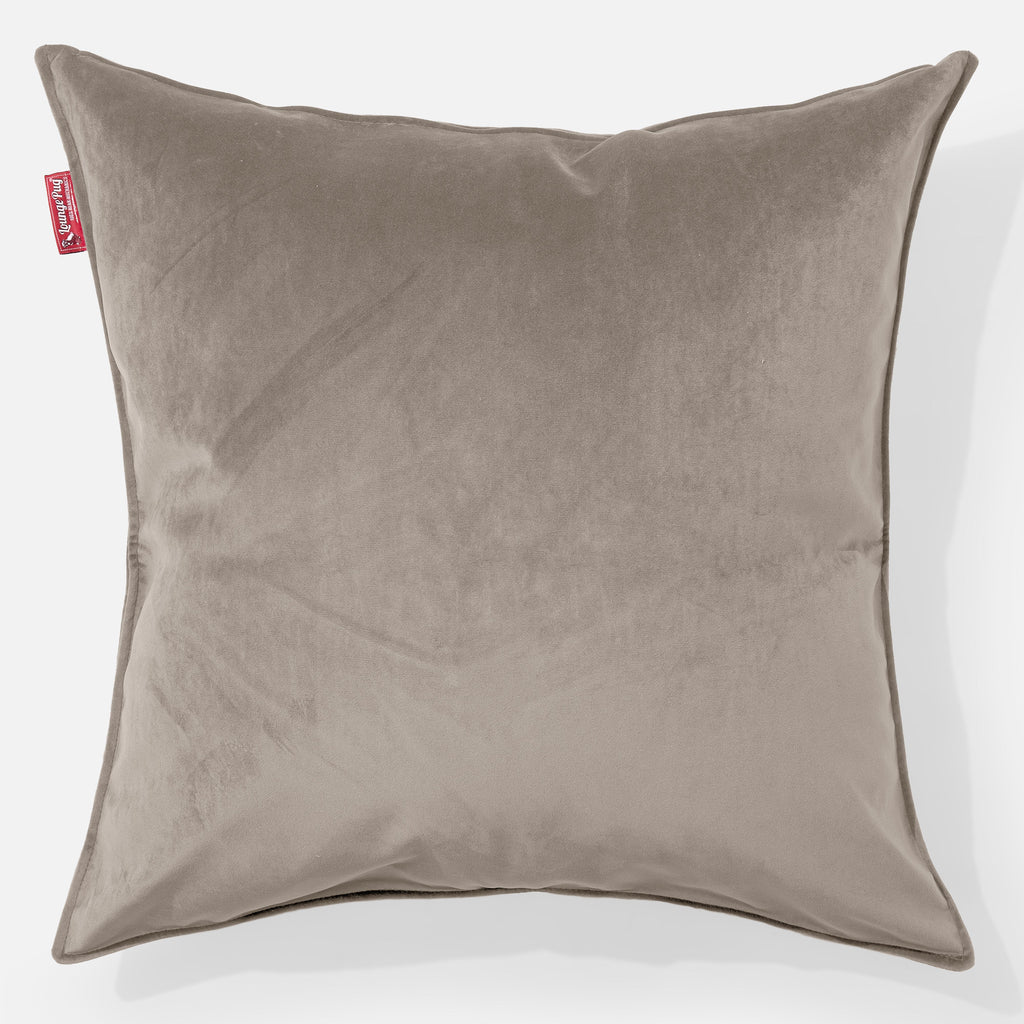 Extra Große Kissen 70 x 70cm - Samt Nerzfarben 01