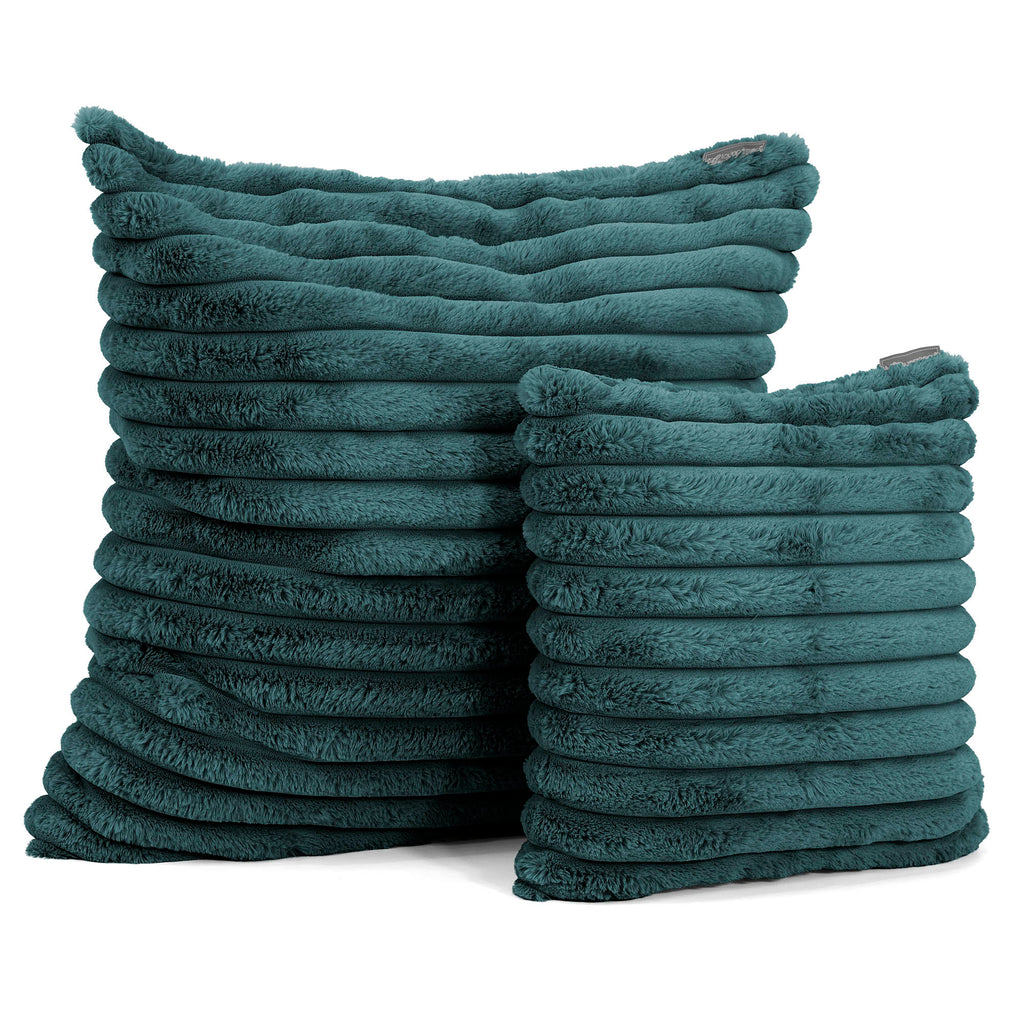 Extra Große Dekokissen / Sofa Kissenbezug 70 x 70cm - Veganes Leder Elfenbein