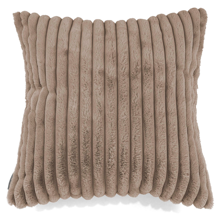 Lounge Pug Extra Große Kissen 70 x 70cm Ultra Plüsch Cord Nerzfarben Zierkissen Sofakissen Dekokissen– Big Bertha Original DE