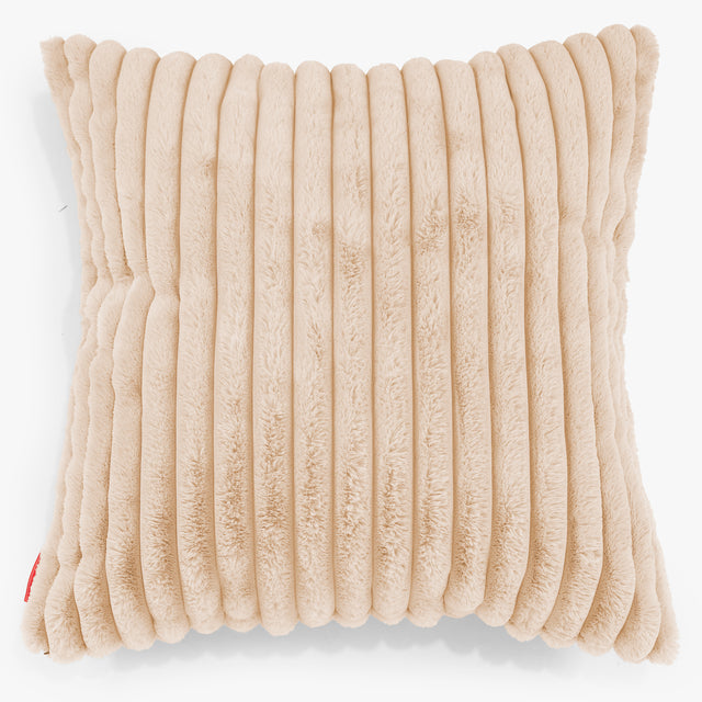 Extra Große Dekokissen / Sofa Kissenbezug 70 x 70cm - Ultra Plüsch Cord Pfirsich 01