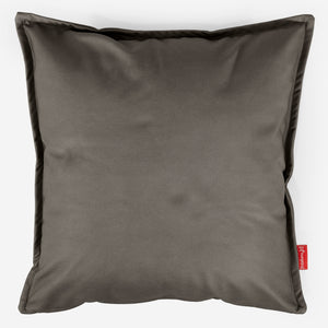 Extra Große Dekokissen / Sofa Kissenbezug 70 x 70cm - Veganes Leder Grau