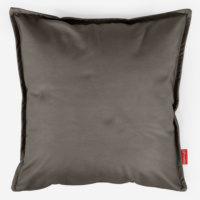 Extra Große Dekokissen / Sofa Kissenbezug 70 x 70cm - Veganes Leder Grau 01