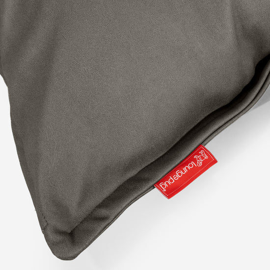 Extra Große Dekokissen / Sofa Kissenbezug 70 x 70cm - Veganes Leder Grau 03