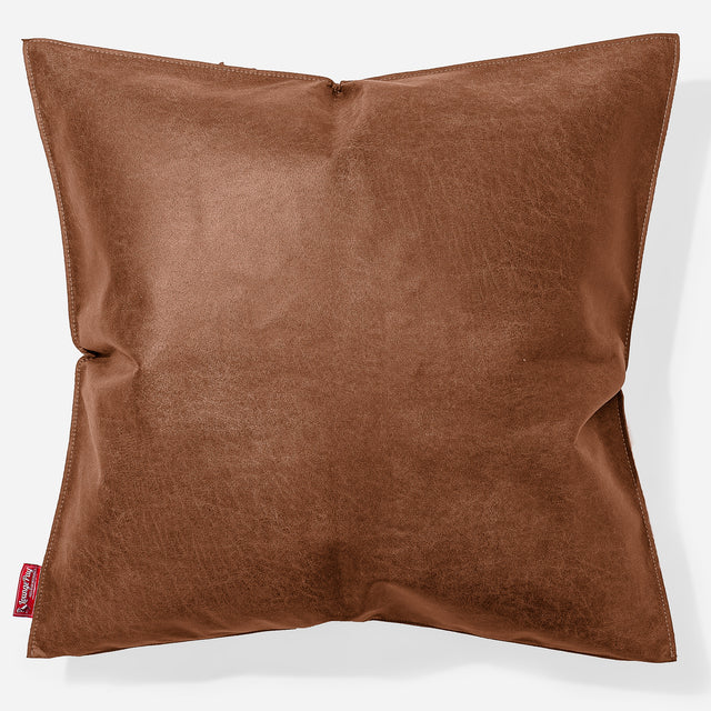 Extra Große Kissen 70 x 70cm - Vintage Leder Karamell 01