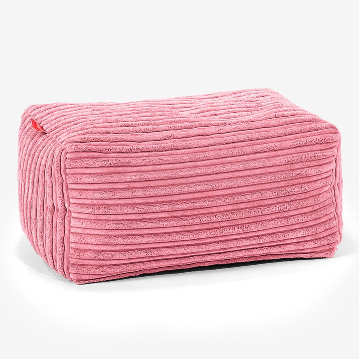 Fußhocker Pouf - Cord Koralle 01