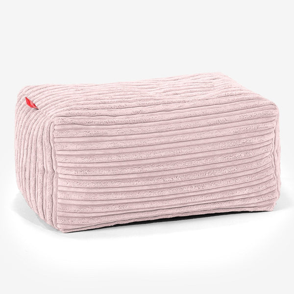 Fußhocker Pouf - Cord Rosa 01