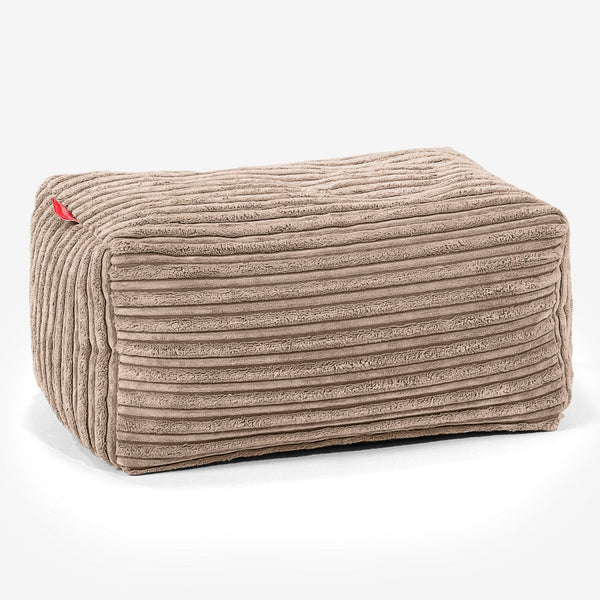 Fußhocker Pouf - Cord Sand 01