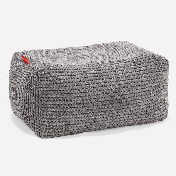 Fußhocker Pouf - Pom-Pom Anthrazit 01