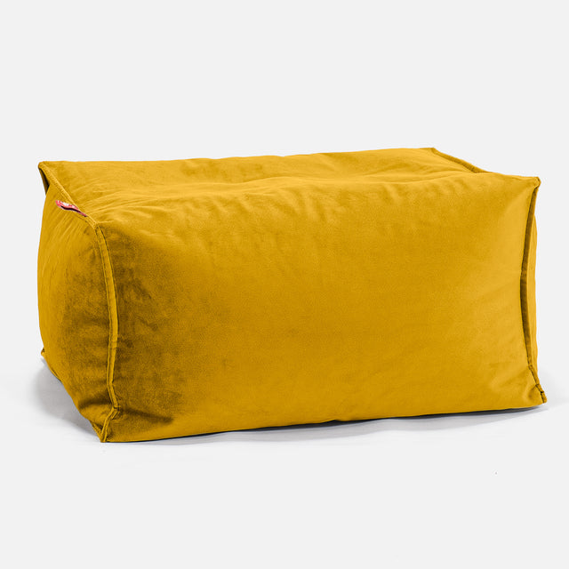Fußhocker Pouf - Samt Gold 01