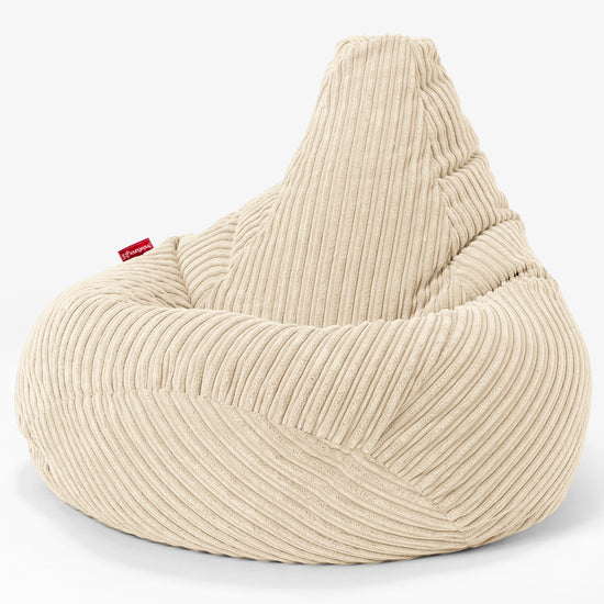 Gaming Sitzsack Sessel - Cord Creme 02