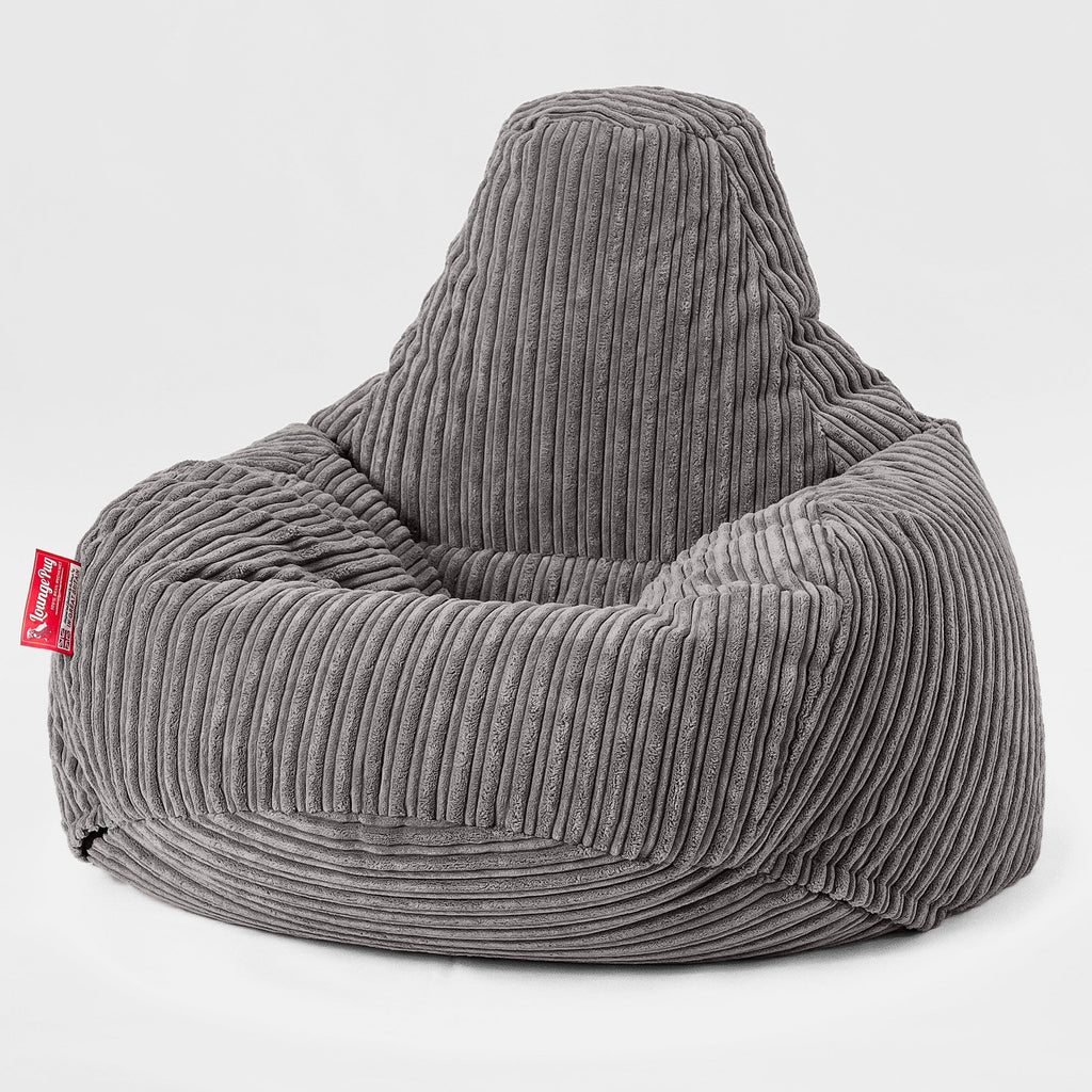 Tropfen Sitzsack - Cord Schiefergrau 01