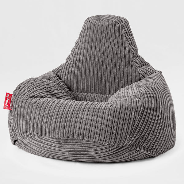 Tropfen Sitzsack - Cord Schiefergrau 01
