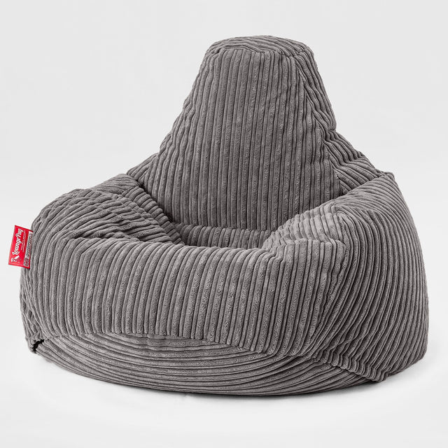 Tropfen Sitzsack - Cord Schiefergrau 01
