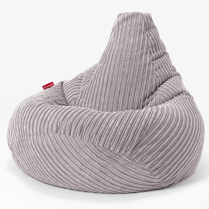 Gaming Sitzsack Sessel - Cord Silbergrau 02