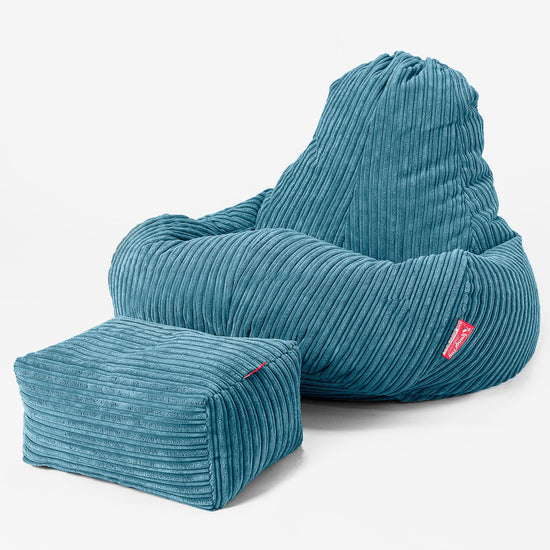 Ultra Lux Gaming Sitzsack -  Cord Türkis 02