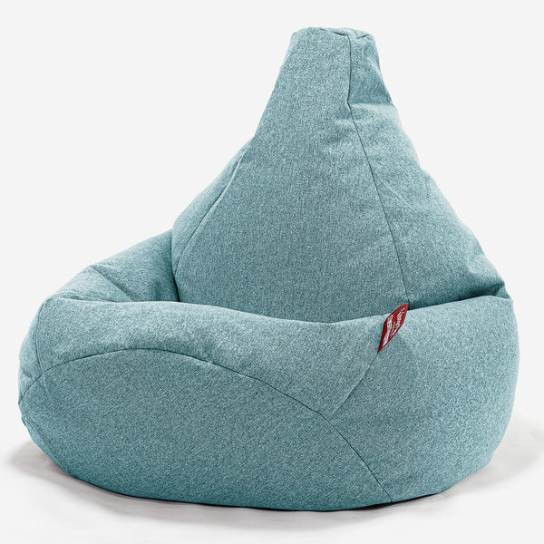 Gaming Sitzsack Sessel - Interalli Wolle Aqua 01