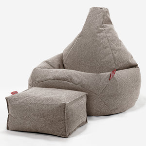 Gaming Sitzsack Sessel - Interalli Wolle Biscuit