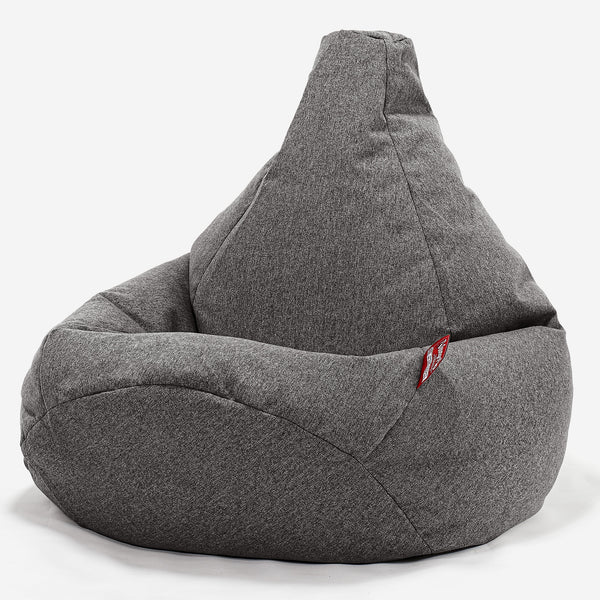 Gaming Sitzsack Sessel - Interalli Wolle Grau 01