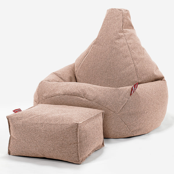 Gaming Sitzsack Sessel - Interalli Wolle Sand 01