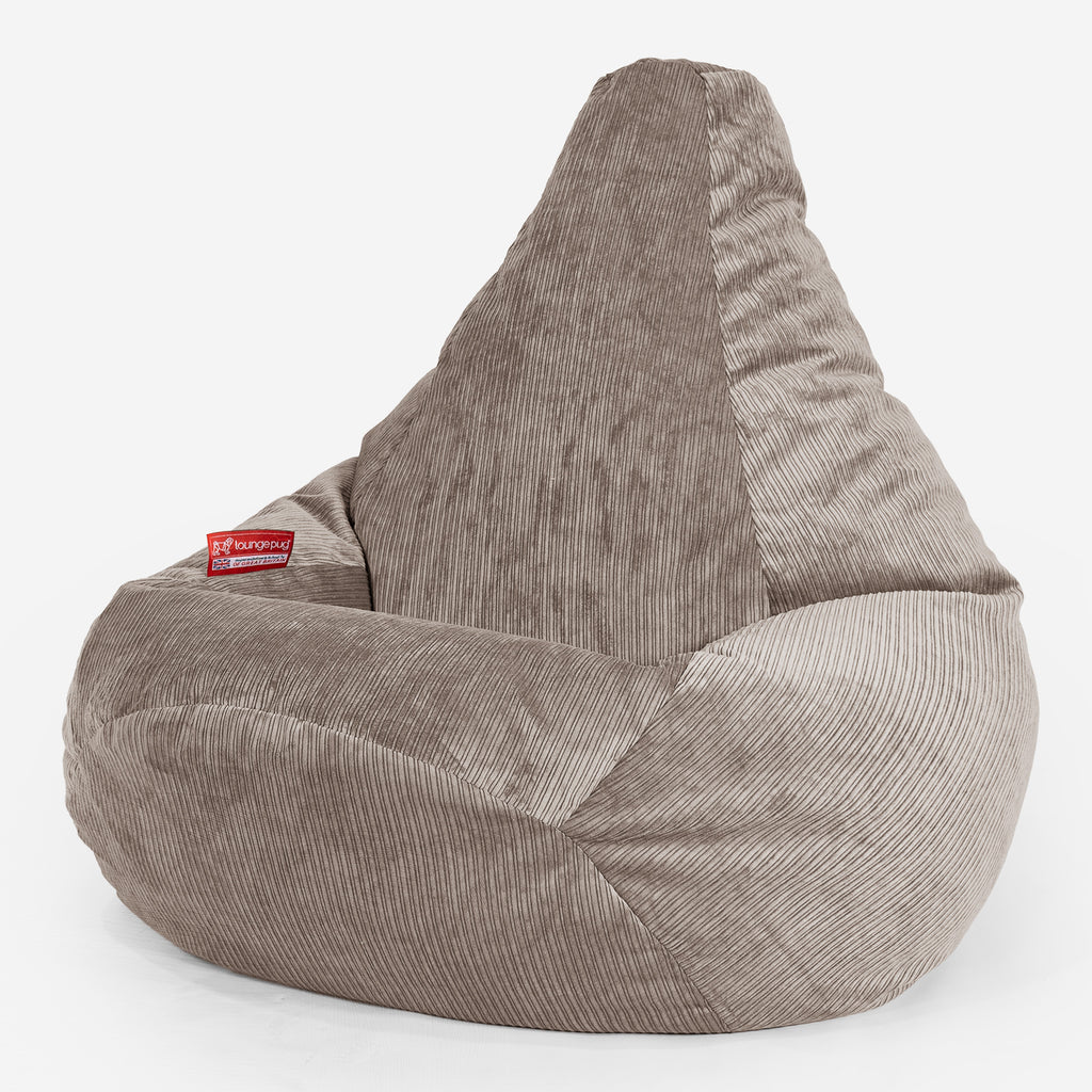 Gaming Sitzsack Sessel - Nadelstreifencord Nerzfarben 02