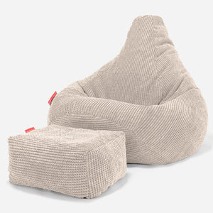 Gaming Sitzsack Sessel - Pom-Pom Creme