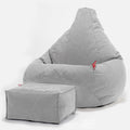 Stonewashed-stoff Pewter
